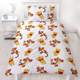 Winnie The Pooh Super Soft Cleanable  Single Duvet Cover Set, Sleepdown Quilted Kids Bedding