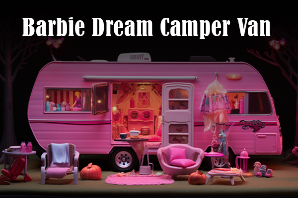 Decorating Barbie Dream Camper Van For Halloween