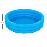 3 Ring Crystal Blue Paddling Pool