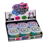 4 In 1 Glitter Crystal Putty Pots
