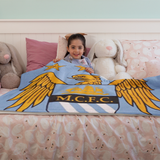 MCFC Manchester City Football Club Fleece Blanket