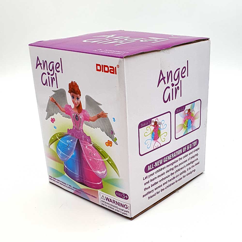 Angel Girl Dancing and Revolving Doll