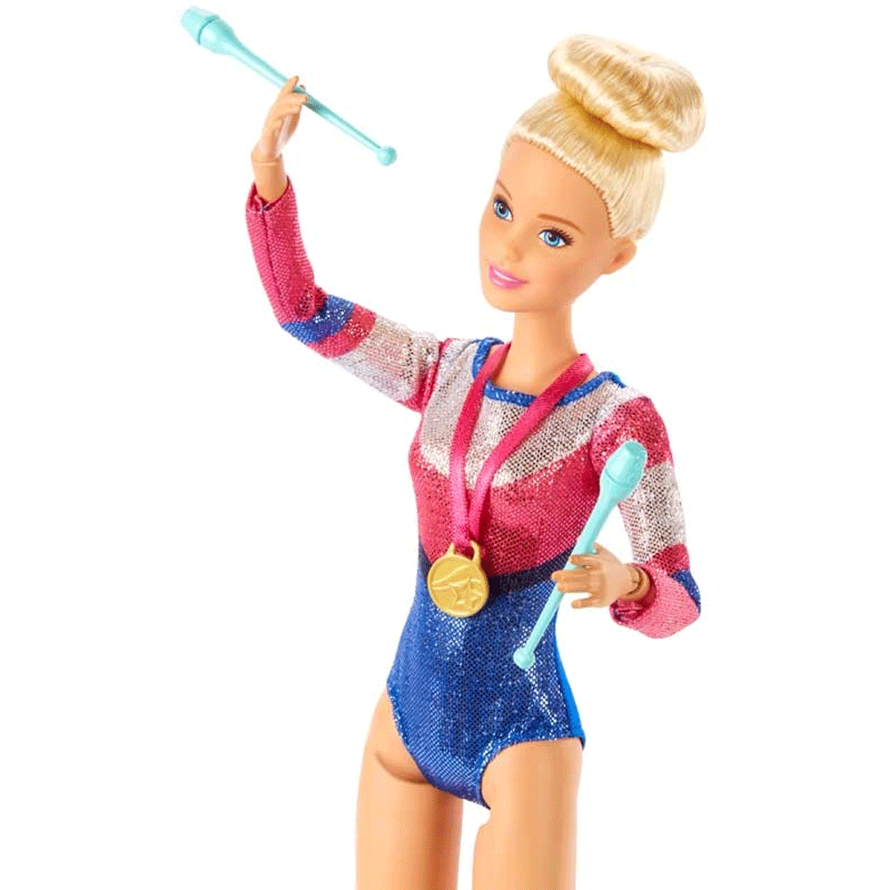 Barbie Doll And Gymnast Playset