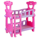 Sweet Baby Pink Bunk Bed For Dolls