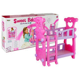 Sweet Baby Pink Bunk Bed For Dolls