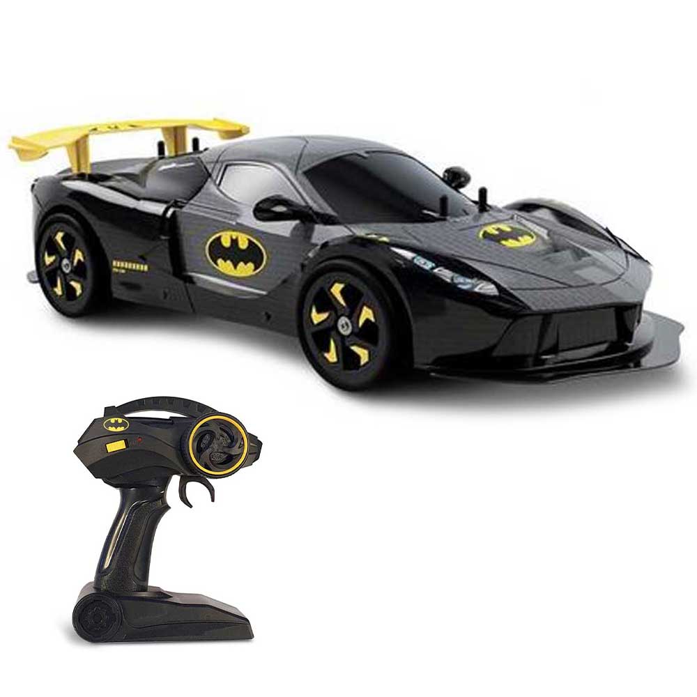 Dc comics batman - voiture radiocommande gotham city racer, vehicules-garages