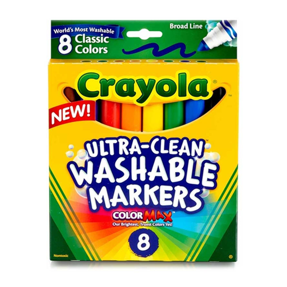 Crayola 8 Asst Ultra Clean Washable Markers