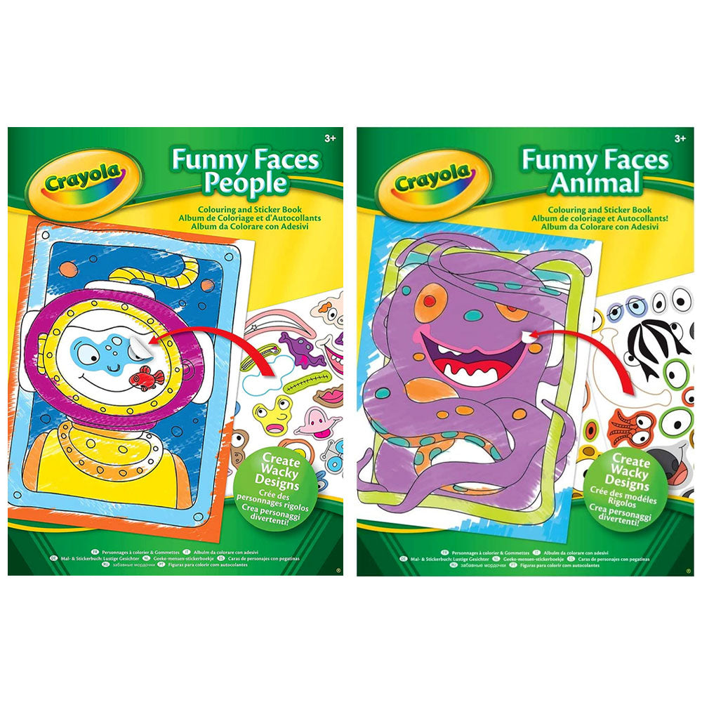 Crayola Funny Faces Book Asst