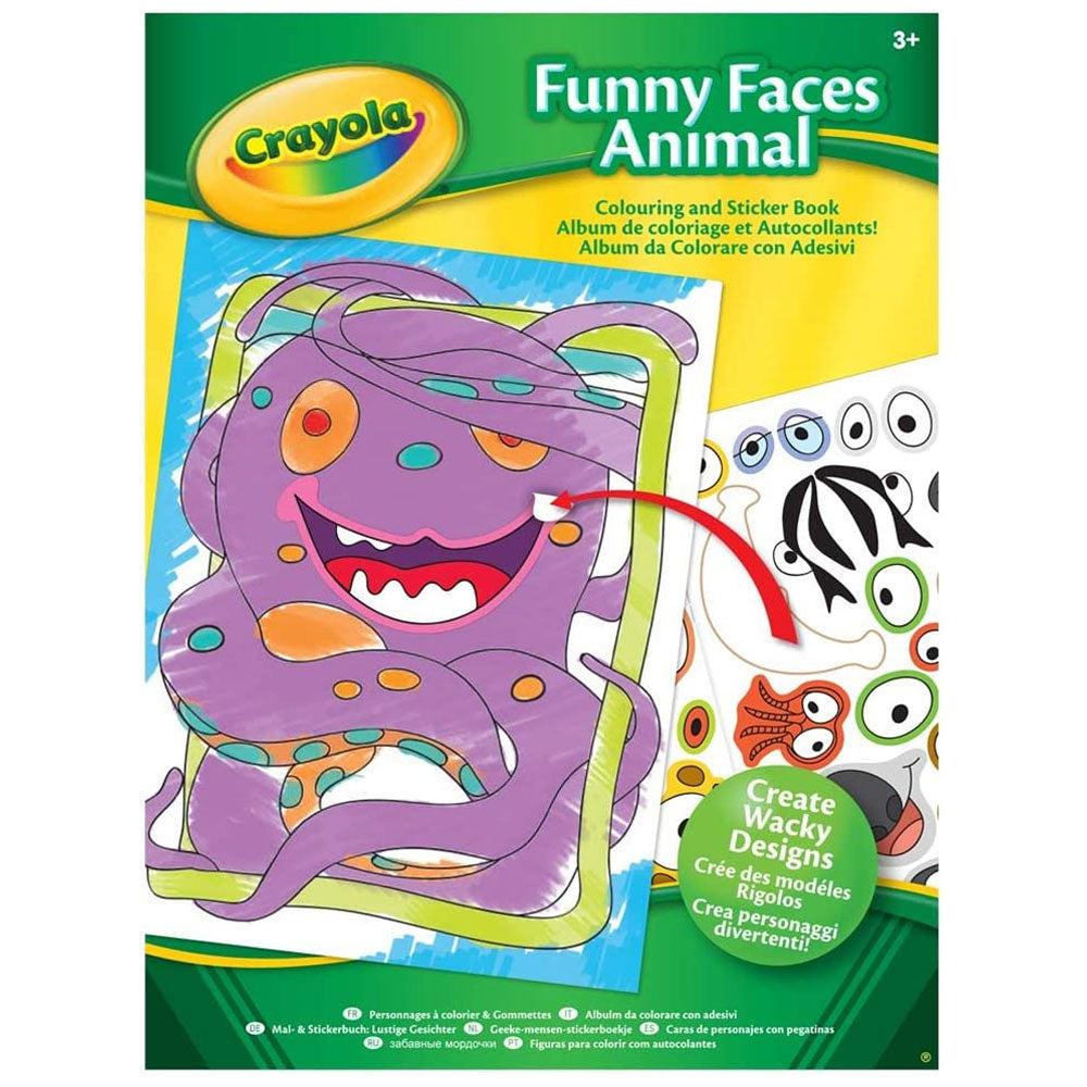 Crayola Funny Faces Book Asst