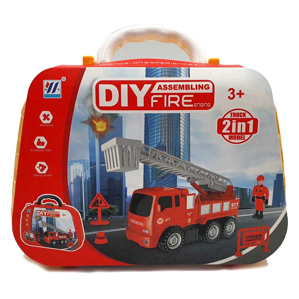 DIY Assembling Fire Engine Box- 2 in 1 Model
