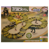 Dinosaur Track With Car And Action Figures
