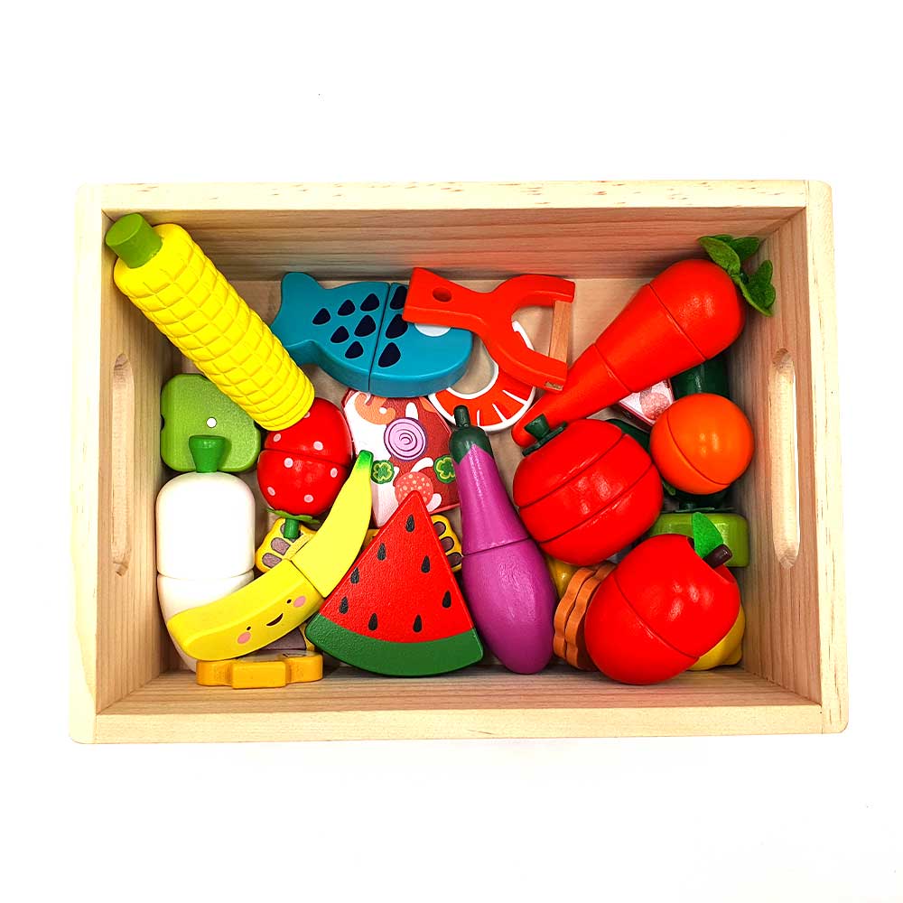 Fresh Fruit Vegetable Cutting Toy Set