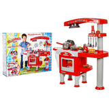 Kitchen Toy Set with Musical Lights and Playing Accessories
