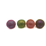 Light Up Mesh Squeeze Balls with Glitter Assorted Colours