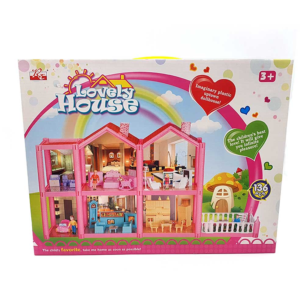 Lovely Doll House 136 Pcs