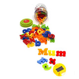 Magnetic Letters And Numbers Plastic Toy 78 Pcs