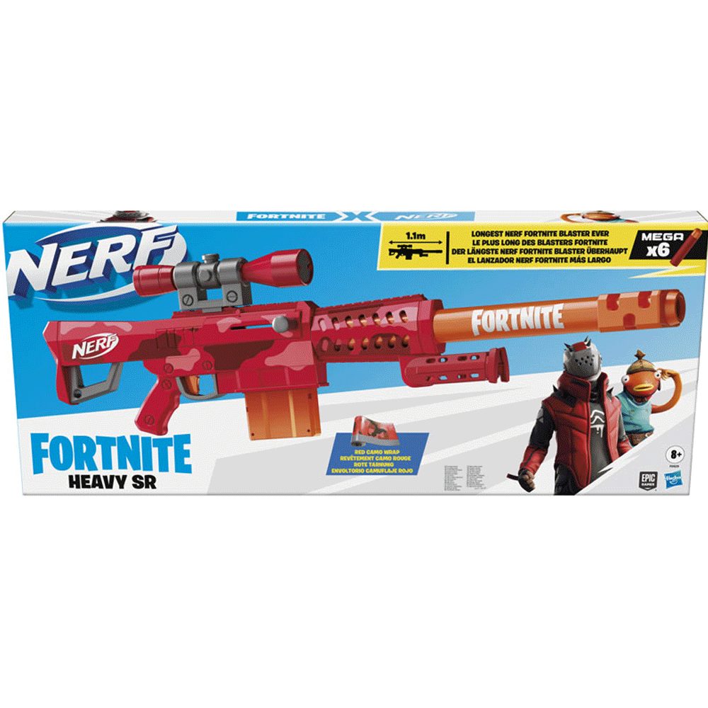  Nerf Fortnite Heavy SR Blaster, Longest Nerf Fortnite