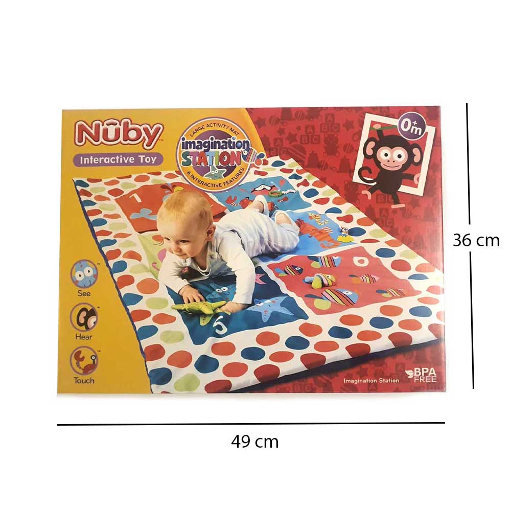 Nuby Imagination Station Large Activity Play Mat For Baby