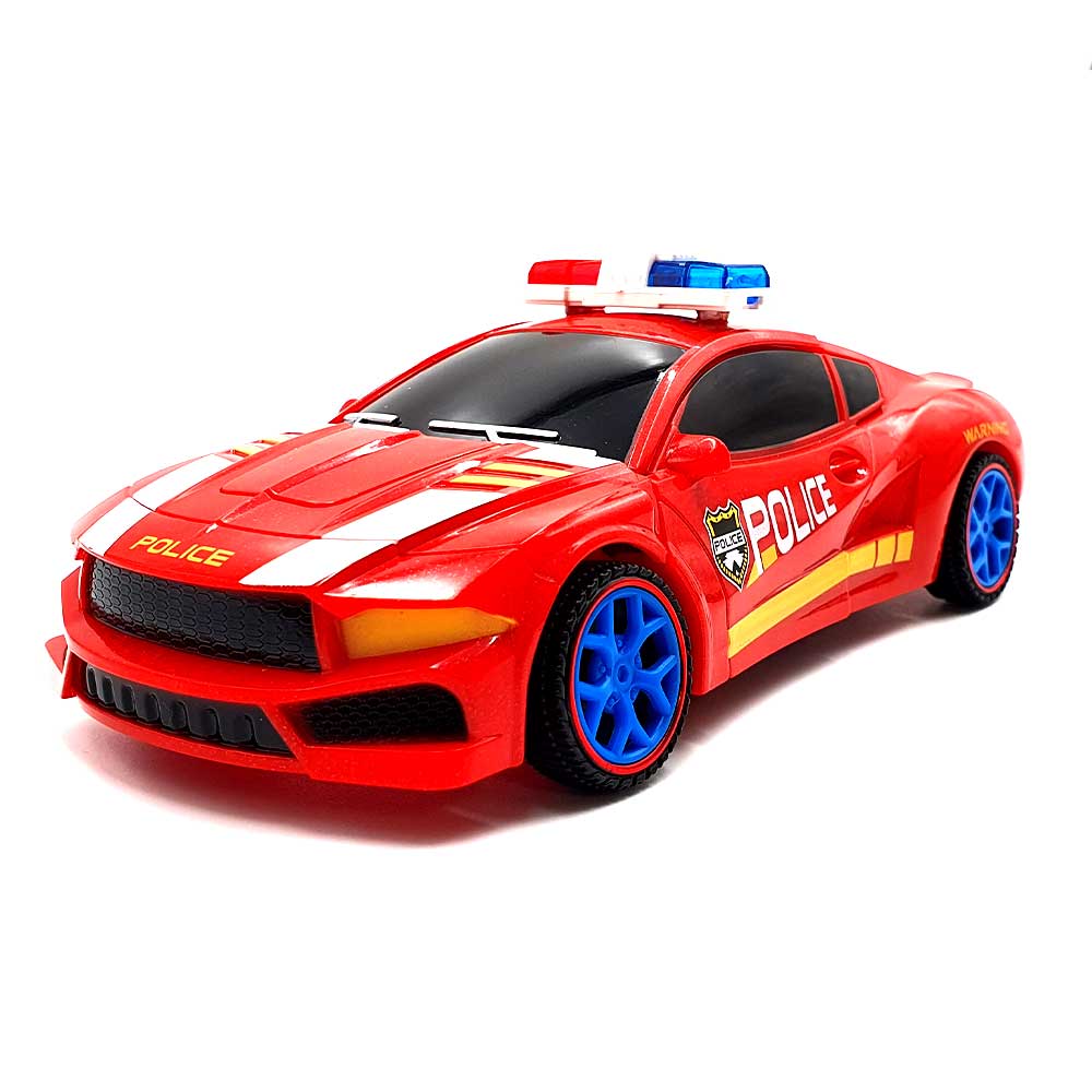 Voiture Transformable Robot - Police - Blanc
