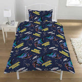 Space Invaders Single Duvet Cover And Pillowcase Set