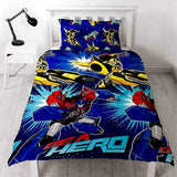 Transformers Hero Single Duvet Cover Design Reversible Two Sided Bedding Quilt Cover With Matching Pillow Case