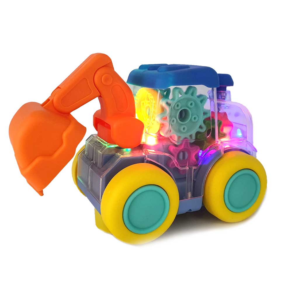Transparent Gear Car Crane Toy