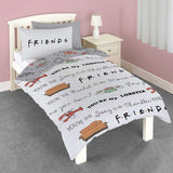 Friends Tv Series Printed Single Washable Duvet Cover With Pillowcase Set-Kids Bedding