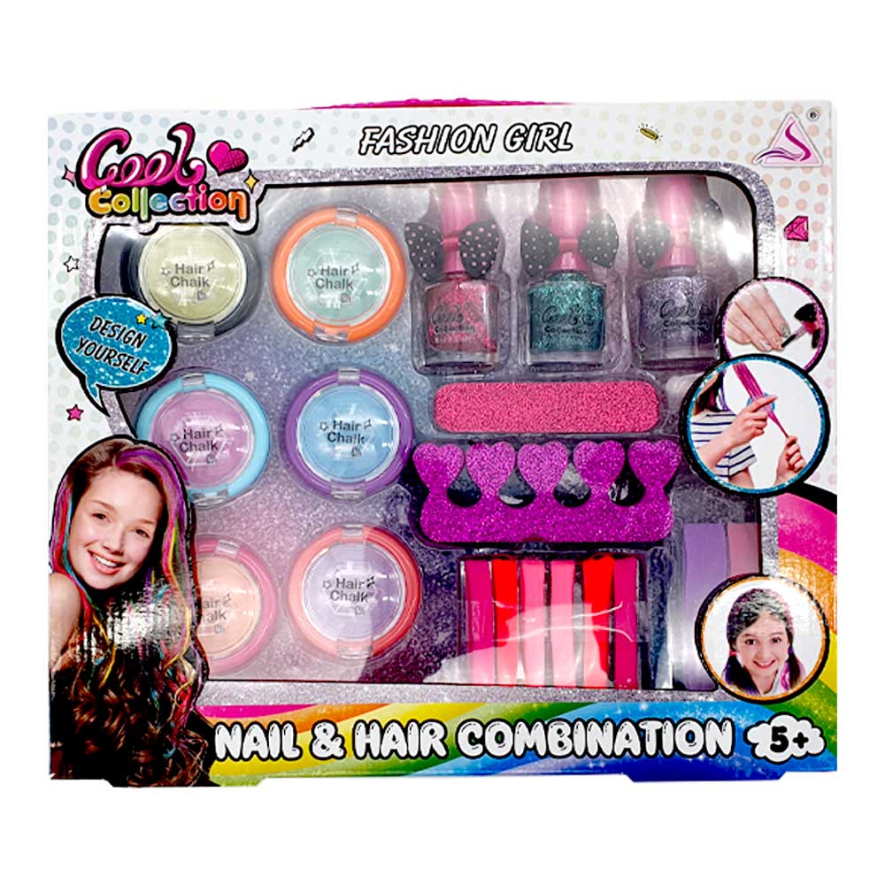 Fashion Girl Nail & Hair Combination Set
